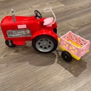 Barbie tractor
